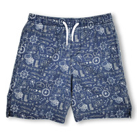 Planche de surf d'été à couleurs personnalisées sublimation vente en gros de shorts de plage en nylon recyclé pour hommes et enfants 2026