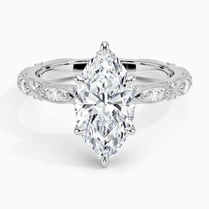 Exquisite 10K Gold Engagement and Wedding <b>Ring</b> Luxury Glamour with Radiant Symmetry Lab Grown Diamond <b>Fine</b> <b>Rings</b> - Product Image 5