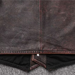 Gilet en cuir portable pour homme, gilet en cuir épais confortable, gilet en cuir professionnel à vendre - Product Image 6