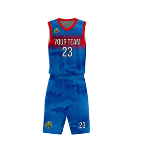 Conjunto de uniforme de baloncesto personalizado para hombre Jersey transpirable adulto con bajo MOQ impresión por sublimación uniformes de baloncesto - Product Image 2