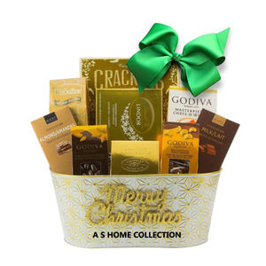 Wholesale Popular Design <b>Chocolate</b> Storage Gift <b>Hamper</b> Metal Oval Shape Basket Modern Style Factory Direct Sale - Product Image 1