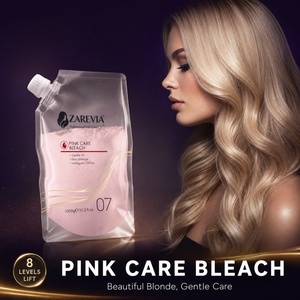 ZAREVIA Polvere Decolorante Rosa Professionale Forte e Delicata per Riflessi dei Capelli - Product Image 3