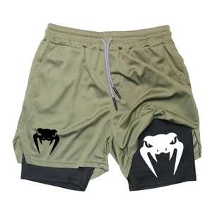 Pantalones Cortos Deportivos de Secado Rápido para Hombre con Cintura Elástica y Cordón, Transpirables y que Absorben la Humedad - Product Image 4