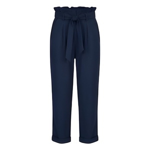 Pantalones de Trabajo Casuales de Oficina para Mujer, de Lona Transpirable de Secado Rápido con Cierre de Cordón, 100% Algodón, Cintura Media - Product Image 1