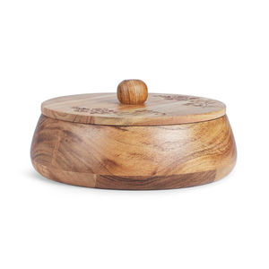 Cazuela de madera recientemente Masala picante para uso en cocina, diseño de mesa, olla caliente para servir, olla caliente con forma redonda decorativa - Product Image 4