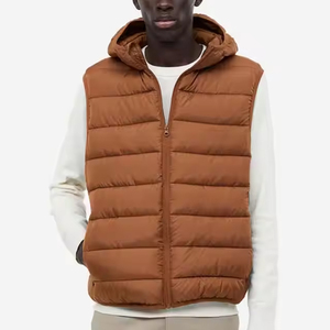 Chaleco acolchado ajustado más vendido, ropa de moda de poliéster transpirable y cómoda para uso al aire libre en invierno, cuello mandarín - Product Image 4