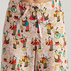 ชุดนอนผ้าไหมซาตินลายทางสำหรับผู้หญิงใส่ในฤดูร้อนชุดนอน2ชิ้นชุดนอนชุดนอนชุดนอนผู้หญิงชุดใส่นอนชุดนอนระบายอากาศได้ดี - Product Image 4