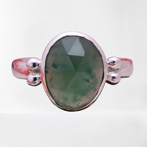 Christmas Gift 925 Sterling Silver Aquapraze 12x10mm Oval Uneven Gemstone Ring 3.32 Gms Handmade 925 Sterling Silver Finger Ring - Product Image 1