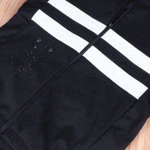 Spexcel Veste de cyclisme d'hiver de haute qualité, coupe-vent et polaire thermique réfléchissante, coque souple avec fermeture à glissière - Product Image 2