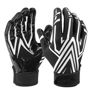 Guantes de fútbol americano juvenil Logotipo personalizable Diseño antideslizante para entrenamiento - Product Image 6
