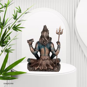 Shiva Murti ทองเหลืองทำด้วยมือสไตล์อินเดียที่ทันสมัยสัญลักษณ์ของพลังและความสงบสุขสำหรับของขวัญ Puja การเยียวยา vaastu ขาย - Product Image 4