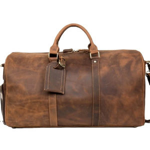 High-End Luxury Leather <b>Travel</b> <b>Bag</b> Custom Large Capacity Sports and Fashionable Portable Luggage <b>for</b> <b>Clothes</b> - Product Image 5