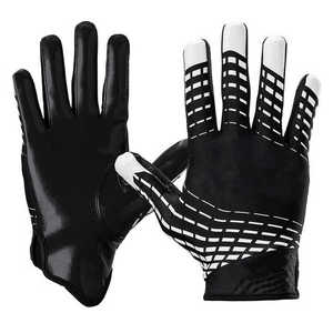 Gants de réception de football américain doux et confortables pour adultes en cuir avec motif imprimé Vente en gros sur mesure - Product Image 3
