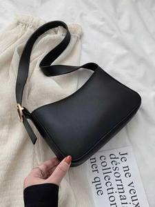 Sac à main vintage en cuir véritable noir pour femme, petit sac hobo tendance, pochette de soirée, résistant à l'eau, style Y2K - Product Image 5
