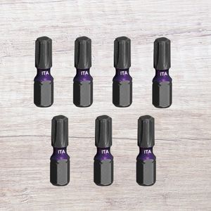 Puntas Torx de Impacto de Grado Industrial de Taiwán con Funda de Color 1/4\" 25mmL OEM DIY - Product Image 1
