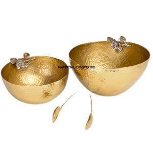 Cuenco de chocolate de acero con acabado mate y dorado, cuenco redondo decorativo para boda, cuenco de chocolate nuevo de alta calidad - Product Image 2