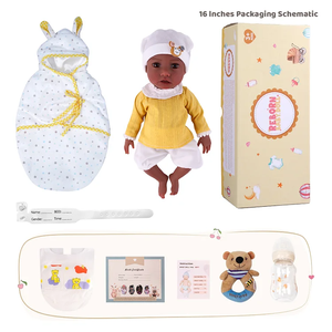 Poupée Reborn Babeside Saria de 12 pouces, corps entier en silicone platine, jouet doux, souriante, bébé fille afro-américaine réaliste, cadeau pour - Product Image 5