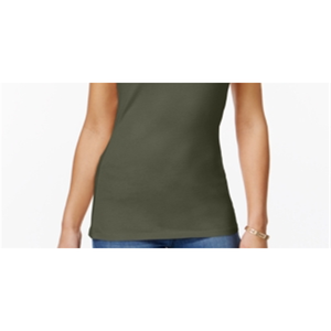 Camisole et débardeur vert Planet Gold Junior avec bretelles réglables et tricot extensible, taille petite - Product Image 3