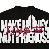 T-shirt graphique surdimensionné personnalisé 100% coton lourd écologique séchage rapide effet vintage streetwear homme femme unisexe
