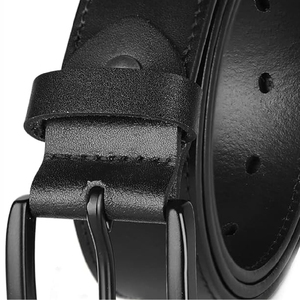 Cinturón de cuero de vaca genuino informal para hombre más vendido con aleación para hebilla Cinturón de cuero de vaca de alta calidad - Product Image 2