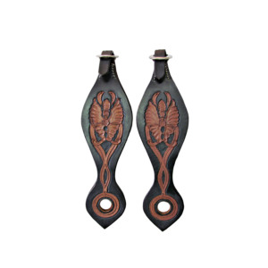 Correas de baba de caballo ecuestre occidental de primera calidad Cuero de vaca genuino Diseño múltiple a mano en la tienda Personalización bajo demanda - Product Image 2