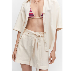 Shorts Cargo de Algodón para Mujer, Hechos a Medida, al por Mayor, Transpirables, Ecológicos, de Secado Rápido, Cintura Alta, Colores y Logotipo Personalizables - Product Image 6