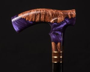 BÂTON DE MARCHE EN RÉSINE DE BOIS ANTIDÉRAPANT BOOST CONFORTABLE avec poignée multiforme pour la réadaptation des personnes âgées - Product Image 3