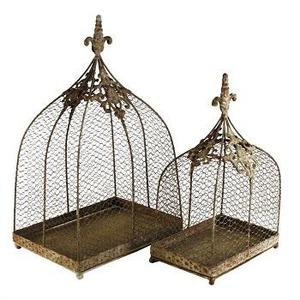 Vente chaude Décoratif En Métal Cage À Oiseaux Durable Suspendu Maison D'oiseau Élégant Fer Cage À Oiseaux pour Jardin Balcon et Décoration de La Maison - Product Image 2