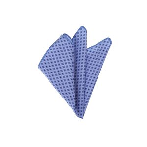 Blue <b>Navy</b> Square Pattern Printed Cotton Handkerchief Neckerchief Pocket Square Male Adult One Size - Product Image 1