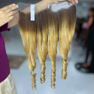 ชุด2025ผมมนุษย์สำหรับต่อผมจริงชุดผมแบบบางสำหรับเด็กผมลอนแบบปรับแต่งสีได้ตามต้องการ - Product Image 2