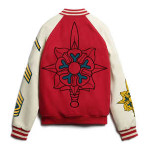 Veste de basket-ball personnalisée/Vestes d'université en laine pour hommes Veste Letterman en gros avec manches en cuir - Product Image 3