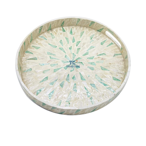 Plateau de Service en Nacre Fait Main en Gros-Couleur Personnalisable & Taille Rond/Rectangle/Carré Formes Origine du Vietnam - Product Image 3