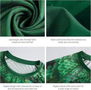 Camisa de Pesca de Manga Larga para Hombre, Estampado Verde, Protección Solar UPF 50, Anti-UV, Poliéster - Product Image 4