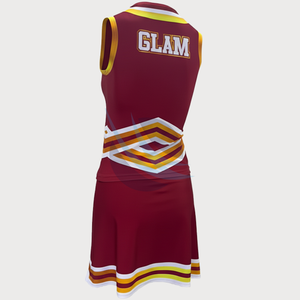 Uniforme de cheerleading en gros, étiquette privée, uniformes de cheerleading personnalisables, meilleure qualité, vêtements de performance d'équipe, uniforme de danse - Product Image 2