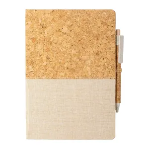 Quaderno Promozionale Sostenibile Gennar Realizzato in Sughero e Cotone per Merchandising - Product Image 4