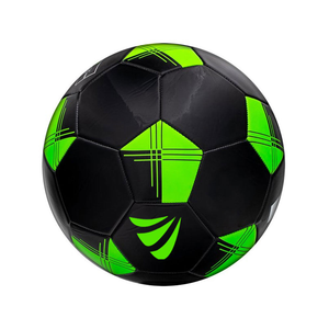 Balón de fútbol amarillo negro personalizado, cuero PU cosido a máquina, tamaño 5, duradero, respetuoso con el medio ambiente, pelota de entrenamiento para deportes al aire libre - Product Image 6