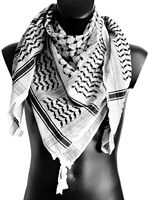 Kufiya palestinienne, foulard unisexe à carreaux palestinien, foulard original Kuffiyeh en coton tissé, foulard palestinien Keffiyeh Shemagh