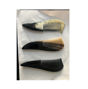 Peigne en corne de buffle à la mode et peigne en corne de vache cheveux naturels écologiques de petite taille au meilleur prix vente chaude - Product Image 3