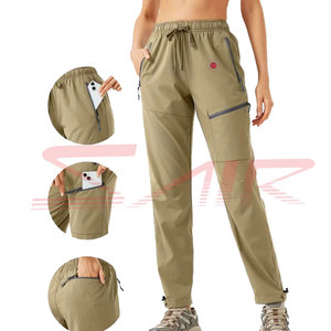Pantalon droit pour femme de haute qualité à taille élastique, nouveau design, respirant, grande taille, décontracté, confortable, avec logo personnalisé, directement de l'usine - Product Image 3