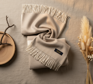 Chal de Cachemira 100% Pura, Diseño Tejido Elegante y Cálido Premium para Hombre y Mujer, 130*170cm - Product Image 1