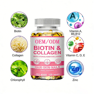 Suplemento de Biotina, Colágeno y Vitaminas para Mujeres, Cuidado de Cabello, Piel y Uñas, Antienvejecimiento, Reafirmante, Hidratante, Cuidado de los Ojos, Apoyo para las Articulaciones, Salud Ósea, 120 Unidades - Product Image 1