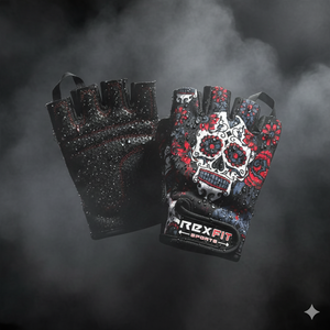 Guantes de entrenamiento Crossfit, guantes de gimnasio de medio dedo, guantes con soporte para muñeca, guantes de gimnasio transpirables para unisex, guantes de levantamiento de pesas de alta resistencia - Product Image 1