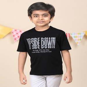 Boutique Clothing's 100% Cotton Boy's Camiseta de cuello redondo Ropa informal en diferentes métodos de impresión Venta a granel - Product Image 1