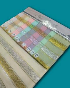 Luxury 100 Percent Polyester Roto Jari Dyed Fabric with Sparkling Metallic Thread Patterns for <b>Ethnic</b> Bridal and Fashion Wear - Product Image 5