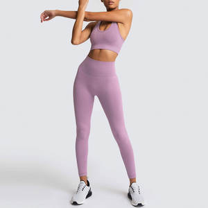 <b>Women</b> Yoga <b>Set</b> Workout Sportswear Gym Clothes Fitness <b>Set</b> / Customized Logo Printing Light <b>Weight</b> <b>Women</b> Yoga <b>Set</b> - Product Image 1