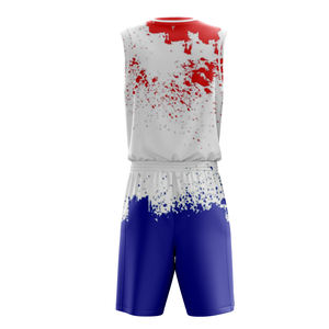 Ventes en gros d'usine Maillot de basket-ball Ensemble de sport Logo imprimé de haute qualité personnalisé Nom Maillot pour hommes et jeunes Shorts Uniformes de basket-ball - Product Image 4