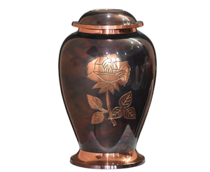 Urnes pour cendres adulte Funérailles Bronze Grande urne pour cendres d'êtres chers Taille 10.5 "& 220 Cu. Dans - Product Image 3