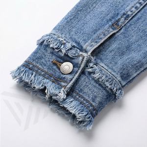 Veste en toile pour femme au design élégant et nouveau, en polyester tissé teint, coton, séchage rapide, anti-froissement, haut de gamme, couleur personnalisée - Product Image 6