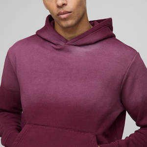 OEM/ODM sweats à capuche lourds délavés à l'acide pour hommes 400GSM personnalisé DTF imprimé logo streetwear confortable basiques confortable homme sweat à capuche - Product Image 6