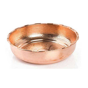 Bol de hammam de la meilleure qualité, fait à la main, en cuivre ottoman, bol de hammam rond, porte-eau, utilisation en salle de bain | - Product Image 5